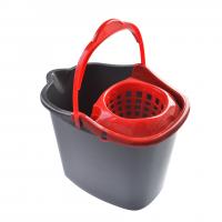 China Quick Wring Bucket Buckets And Pails With Handle Plastic Floor Wringer Silver Bucket on sale