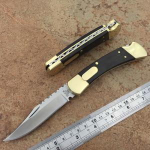 Buck knife 110 auto conversion with file work
