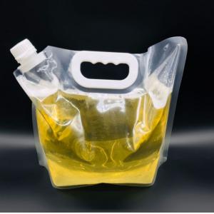 3L 5L 6L Transparent Beer Liquid Packaging Pouch Bags With Spout Handle