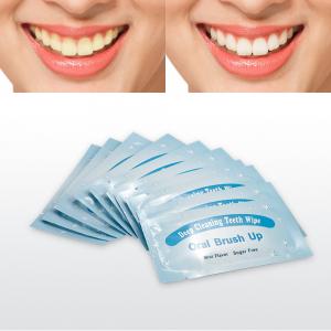 China Home Use 1.37 Inches Deep Cleaning Finger Teeth Wipes Sugar Free FDA supplier