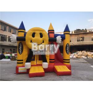 Colorful Smiling Inflatable Happy Face Crayon Combos With Digital Printing