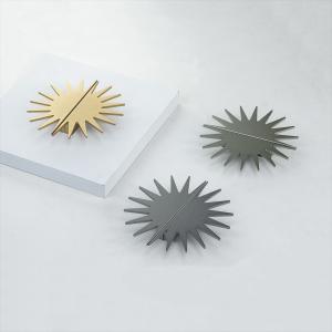 China Golden Sun Shaped Aluminum Cabinet Knobs 4.72inches Decorative Novelty wardrobe door handles supplier