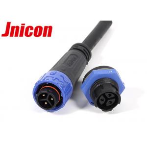 Waterproof 3 Pin Male Female Connector IP67 / IP68 For LED Outdoor Lighting
