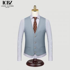 China Seamless Fusing Groomsmen Suit Vest for Men's Winter Workwear Korean Version Slim supplier