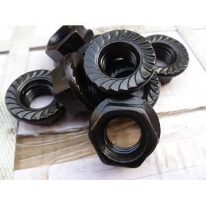 China M16-2.0 Hex Flange nuts DIN6923 Serrated Black Oxide Surface ISO4161 Steel Grade 8 supplier