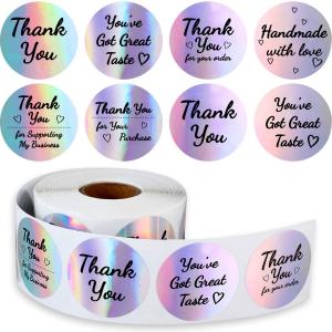 China Customized Holographic Metallic Labels Makeup Holographic Sticker supplier