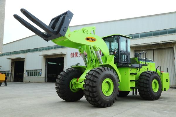 Chinese 42tons forklift loader BEM998-42T with Cummins engine VS Cat980H for stone blocks loading