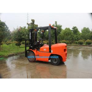 China 3 Ton Diesel Forklift Truck With Isuzu C240 Engine Fork Length 1070mm Solid Tyre supplier
