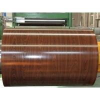 China Wood Grain PPG Color Coated Aluminum Coil Stock 3004 3005 3105 on sale