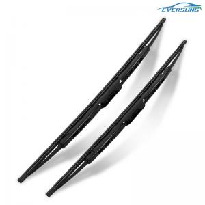 China Soft Bone Iron Frame Rubber Windshield Wiper Blades 17 Inch 0.8 0.9mm Thick supplier