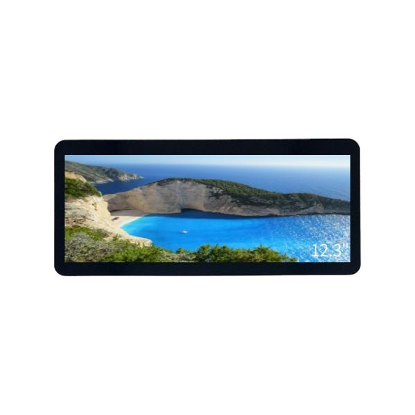 Écran LCD haute luminosité 1000 nits, dalle TFT IPS 12,3 pouces, résolution 1920x720