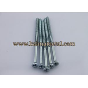 China Carbon steel white zinc plated wood screws supplier