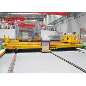 China Workshop Annealing Furnace Material Transfer Carts Electric Powered In Yellow supplier