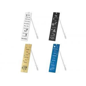 Bookmark EurAmerican Teachers' Day gift gold leaf Pendant student teacher souvenir engraved words picture logo bookmark