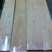 China Quarter Cut Cherry Wood Floor Veneer Sheets Fine Straight Crown Grain on sale