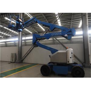 China Four Automatic Hydraulic Legs Portable Man Lift Self Propelled Stable Working Performacne supplier