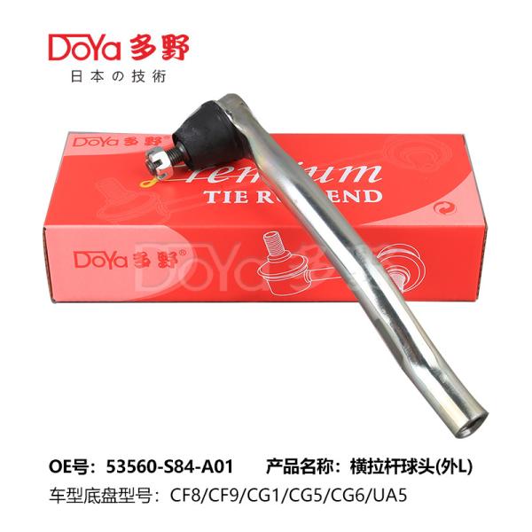 Adjustable 1-2 Inches Neutral Carton Bolt on Tie Rod End with Grease Fitting 53560-S84-A01