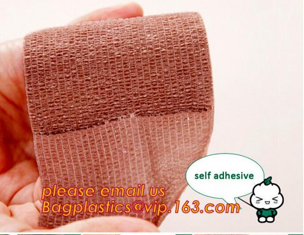 Colored Non-woven Self Adhesive Cohesive Bandage Medical Elastic Bandage,