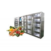 Stainless Steel Vending Locker For Vegetable Fruits Phone App Integration