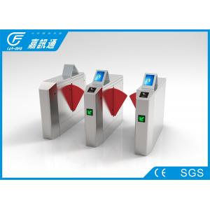 Stainless steel flap barrier gate with LCD screen for zoo , CF238FLG-YT