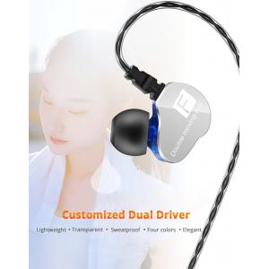 Wired Earphone Bass Heavy Dual Driver Stereo HIFI Earphones Sport Music Earbud with Mic for Smartphone