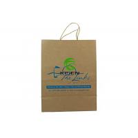 China Custom Retail Craft Brown Paper Bags , Packaging Kraft Shopping Bags With Handle on sale