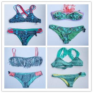 China 2019 sexy various swimwear New arrivals Lady's bikini printed swimwear nylon fabric supplier