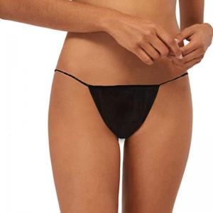 China Spa Beauty Salon Disposable Underwear Black Breathable supplier