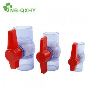 China Water System PVC UPVC Pipe Fitting Clear Ball Valve Transparent Samples US 0/Piece supplier