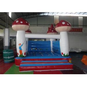 China 0.55mm PVC Tarpaulin Inflatable Bouncer , Mushroom Shape Used Party Jumpers For Sale supplier