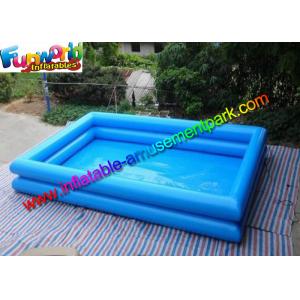 Heat Sealed Rectangle Inflatable Swimming Pool , 2 Layers Inflatable Water pools