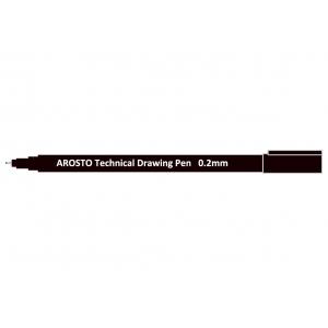 Waterproof and Lightfast Technical Drawing Pens with Pigment Ink and Strong PP Barrel