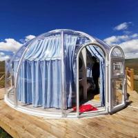 China Diameter 6m Garden Igloo Bubble Tent Giant Bubble Tent With Lining And Curtain on sale
