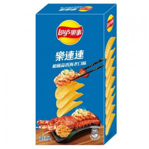 Wholesale Special: Hot-selling Japanese Garlic Seafood Potato Chips in a Economical 166g Package