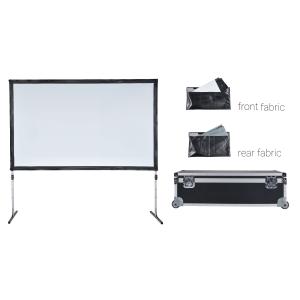China Pantalla de proyector plegable rápida portátil al aire libre con la pierna ajustable para acampar casero de la yarda supplier