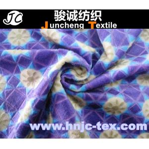 100% polyester printed burnout velboa fabric/ printing / fabric printed/bedding sheet