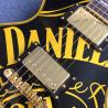 JACK DANIELS standard LP electric guitar guitar, black and yellow combination,