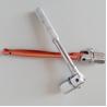 China Golden Color CRV Steel 12 Points Socket Swingover Spanner Anodized Finish Aluminum Handle Poker Scaffolder Spanner wholesale