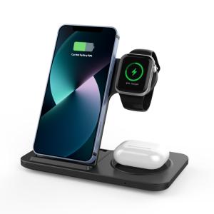 China Folding 15W Fast All In One Wireless Charger Black And White Charging efficiency greater than 75% wholesale