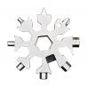 China GS Stainless Steel 18 In 1 Snowflake Multi Tool Screwdriver Silver wholesale