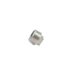 Stainless Steel Screwed Pipe Fittings Threaded Pipe Fittings Square head plug,150PSI, SS304 SS316