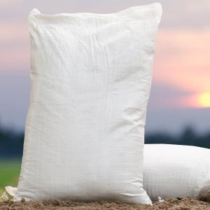 White Woven Polypropylene Sand Bags Recycling Empty Gravel Bags 50KG