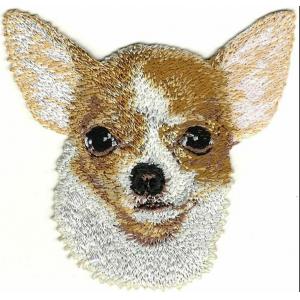 China 3.25 Chihuahua Portrait Dog Breed Embroidery Patch supplier