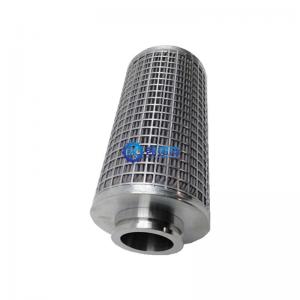 China Tubular Lubriing Oil Hydraulic Stainless Steel Filter Element 100 Micron supplier