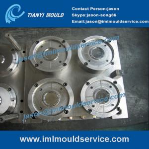 Clear thin wall plastic containers with lids mould,thin wall iml lid mold,iml cup lid mold