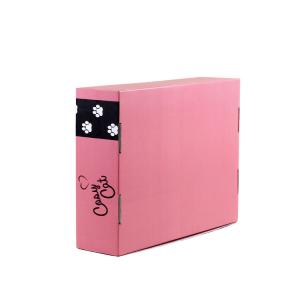 China Pink color corrugated shipping box for ladies shirts clothes supplier