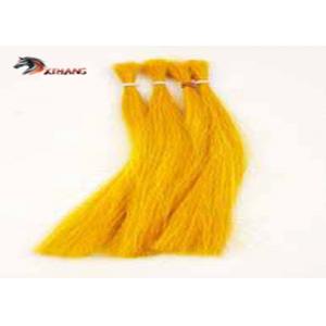 Yellow Colored Horse Hair Extensions 2"-4" Horse Tail Extension