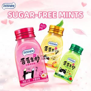 Do's Farm Colorful Bottle Sugar Free Mint Candy Lovely Cat Design