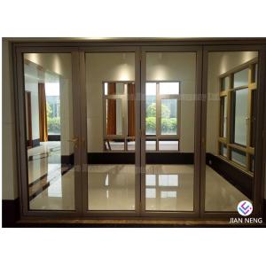 China Australia Style Aluminium Casement Doors , Aluminum Sliding Patio Doors With Tempered Frosted Glass supplier