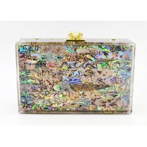 China Acrylic Colorful Shells Evening Clutch Bags High End Party Bridesmaid Bag wholesale